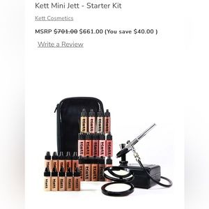 Brand new Kett mini makeup airbrush starter kit. Retail value $500